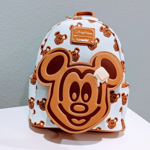 Disney Handbags - Disney Loungefly Mickey Waffle Mini Backpack